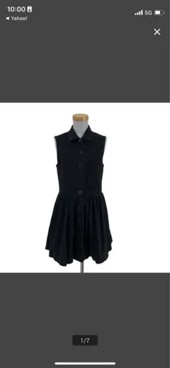 Ralph Lauren ノースリーブワンピース ブラック