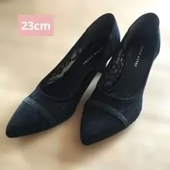 JELLY BEANS 黒 レース パンプス