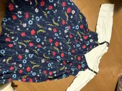 BREEZE 花柄 七分袖 ワンピース 120