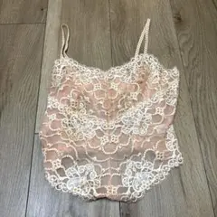 ☆未使用☆マルコ　エクリナシリーズ レ-スキャミソール Mサイズ サーモンピンク