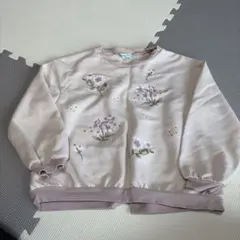 hakka kids 花柄刺繍 トレーナー 130