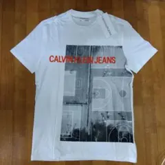 CALVIN KLEIN JEANS バスケットボールTシャツ　S ホワイトのサムネイル