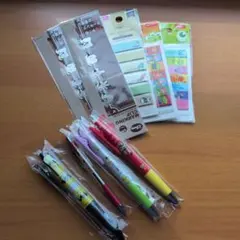 ディズニー 文房具セット ペン 付箋 クリップ