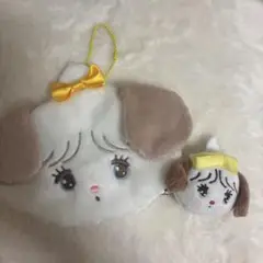 mikko スフレ フェイスポーチ ぬいぐるみバッジ