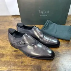 廃盤52万円 Berluti シングルモンクストラップ レザー シューズ 7