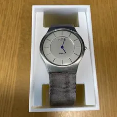 SKAGEN ANA クォーツ　金属ベルト 夏用の超薄型メンズウォッチ　電池切れのサムネイル