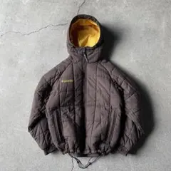 Columbia hooded puffer jacket xs brown