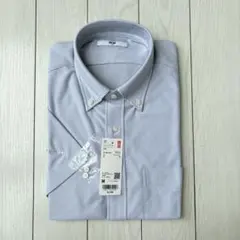 【新品】ユニクロドライノンアイロンジャージーシャツ　半袖M ライトグレー