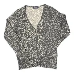 00s hysteriv glamourスカルレオパード カーディガン ヒョウ柄