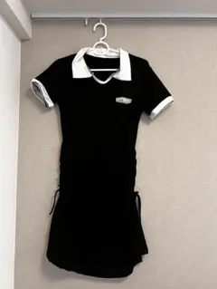 ミニワンピース 半袖 ブラック