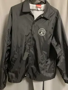 COCOLO ブラック ナイロンジャケット