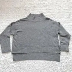 ♡mizuiro ind♡ざっくりハイネック ニットセーター　Ｍ−Ｌ　ウール
