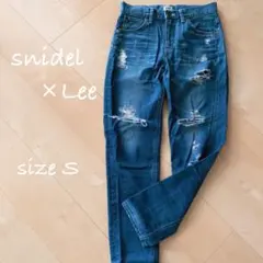 snidel×Lee コラボ クラッシュ デニム