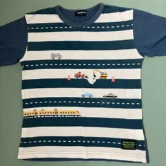 kladskap 車ボーダー柄　長袖カットソー 130cm