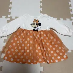 ミニー　ワンピース　ハロウィン　80㎝　オレンジ　バースデイ　futafuta