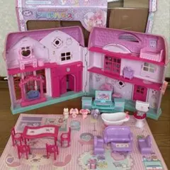 ぼんぼんリボン　おうち型ケース入り　スタンプ　メモ　ドールハウス　2014 ぼんぼんリボン おうち型ケース入り スタンプ メモ ドールハウス