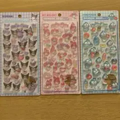 ボンボンドロップシール サンリオ第二弾　3枚セット