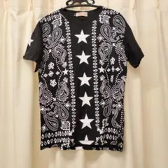 CHARMANT ROUJOIE ペイズリー スター Tシャツ L