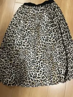 Ludic Park ロングスカート　プリーツスカート　レオパード
