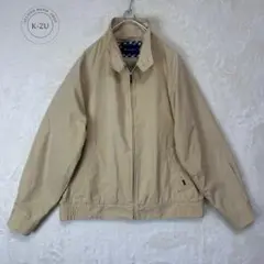 スウィングトップ　ジップアップ ジャンパー　ベージュ