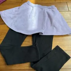 デビロック　スカッツ　パープル　裏起毛 140サイズ