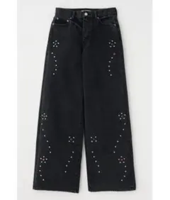 REPAIRED STUDDED BAGGY PANTS AFB BLACK - メルカリ