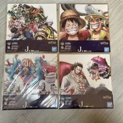 ワンピース J賞 色紙 4枚セット