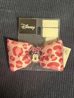 ミニー　ヒョウ柄　リボン　ヘアゴム