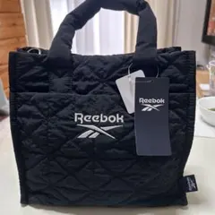 Reebok キルティング 2WAY ショルダーバッグ ブラック