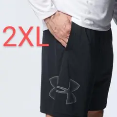 アンダーアーマー メンズ ハーフパンツ グラフィックショーツ ブラック 2XL
