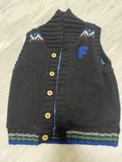 familiar ボタン付きベスト100cm ニットセーター