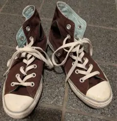 CONVERSE ブラウン ハイカットスニーカー