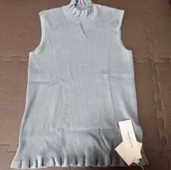 【未使用品】Ray Cassin　フリルハイネック　アメスリリブニット　トップスのサムネイル