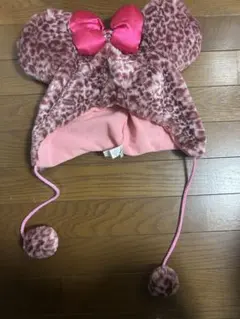 ミッキー耳デザイン フリース帽子