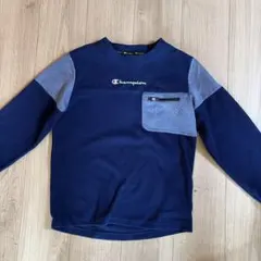 Champion 長袖トレーナー 150 ネイビー/グレー