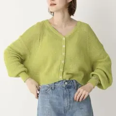 Apart by lowrys メッシュＶネックカーディガン