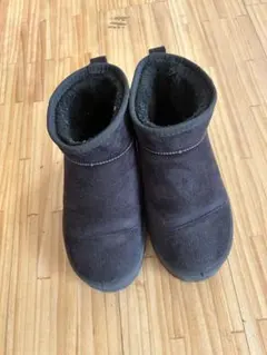 【GU】黒 スエード ショートブーツ