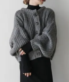 【新品・未使用・タグ付】ボリュームスリーブオーバーカーディガン