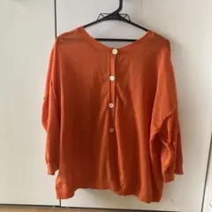 カーディガン オレンジ Fのサムネイル