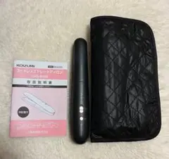 コイズミ　コードレスストレートアイロン　ブラック