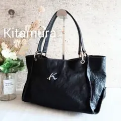 良品 キタムラ ビンテージ レザー ショルダー ハンドバッグ レディース メンズ