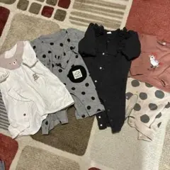ベビー服 4点セット (ロンパース・カバーオール)まとめ売り