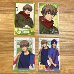 忍足謙也　ふぉとカードコレクション雪遊び　オフの日　4枚セット