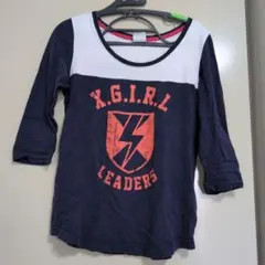 X.G.I.R.L. ロゴプリント 五分袖Tシャツ サイズ1