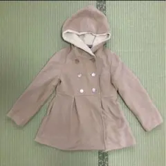 ポンポネット　ファーコート　キャメル　ベージュ　Ｍサイズ　150