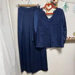 極美品　GIRL フォーマル・結婚式 レースパンツスーツ