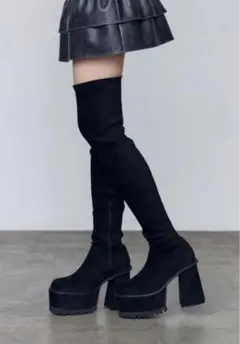 EMODA スクエアフィットロングブーツ