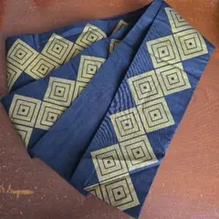 ゴールド　ブラック　木綿　半幅帯　れ8　お祭り　浴衣　イベント　着物