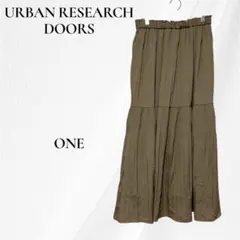 ☆URBAN RESEARCH DOORS ロングスカート グリーン FREEのサムネイル