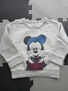 baby GAP ミッキーマウストレーナー 18-24 months 裏起毛